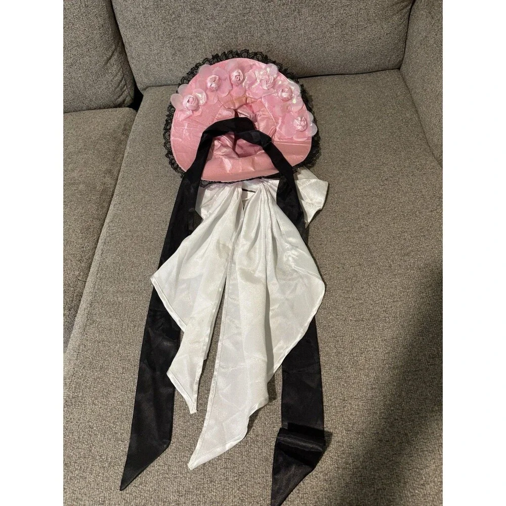 Victorian Maid Costume with Accessories Sz L 15” Across Halloween Dress Up